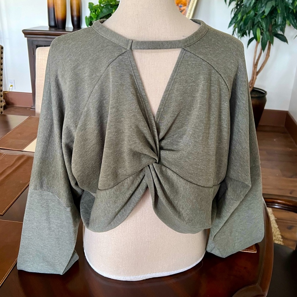 Cute Olive Green Sweatshirt